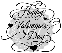 Happy Valentine's Day Word Art