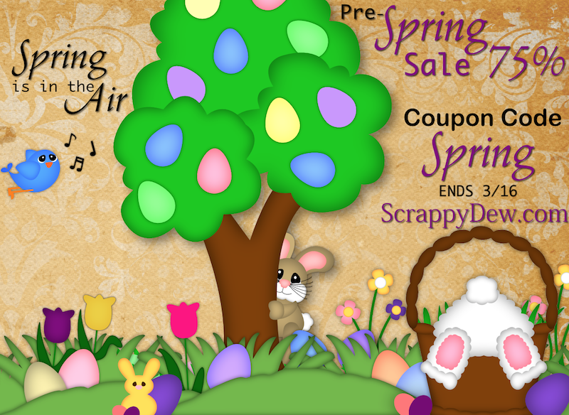 ScrappyDew Pre-Spring Sale